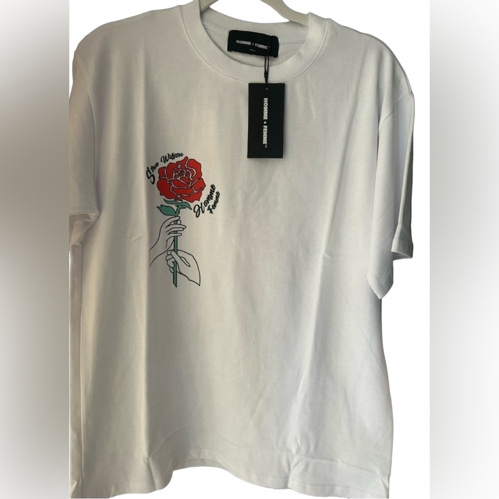 Homme + Femme Steve Wilson Rose Tee - Picture 1 of 5